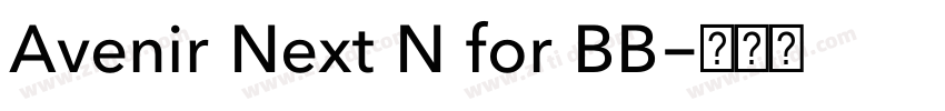 Avenir Next N for BB字体转换